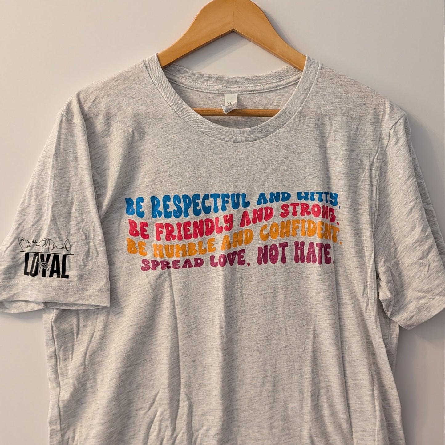 Spread Love Not Hate, Size Large, FINAL STOCK