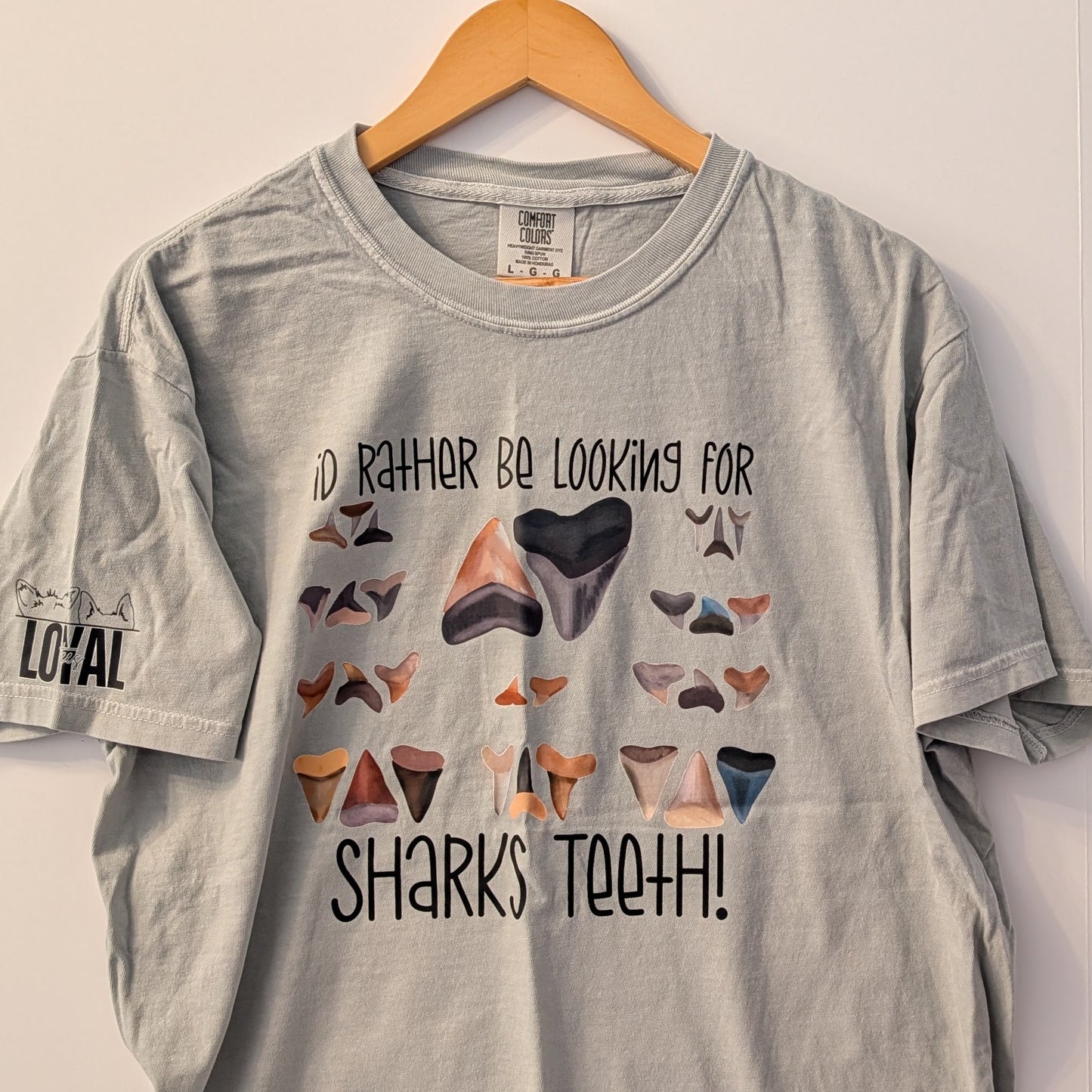 Looking for Sharks Teeth, Size Large, FINAL STOCK