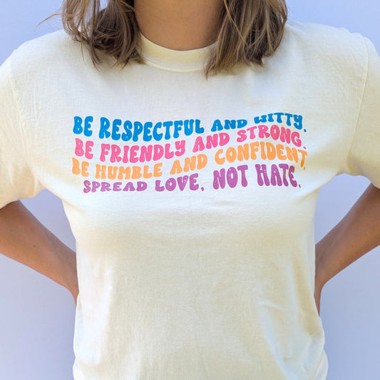 Spread Love Not Hate, Women's Unisex Fit T-Shirt