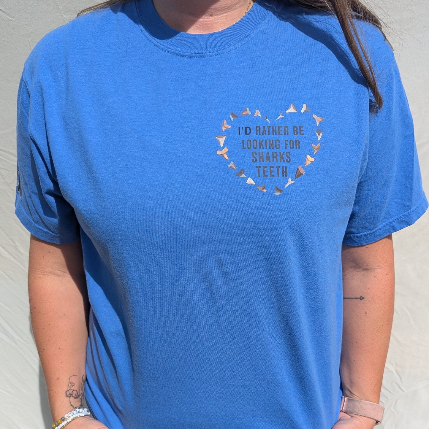 UPDATED DESIGN, Rather Be Looking for Sharks Teeth, Unisex Fit T-Shirt