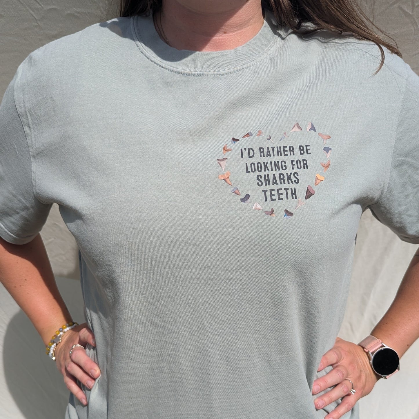 UPDATED DESIGN, Rather Be Looking for Sharks Teeth, Unisex Fit T-Shirt