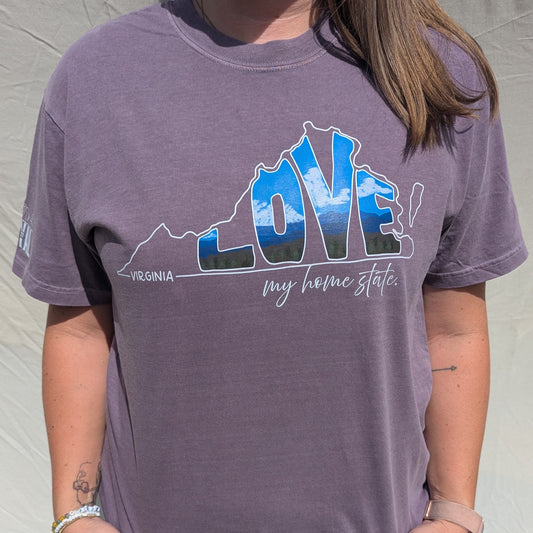 Love Virginia My Home State, Unisex Fit T-Shirt