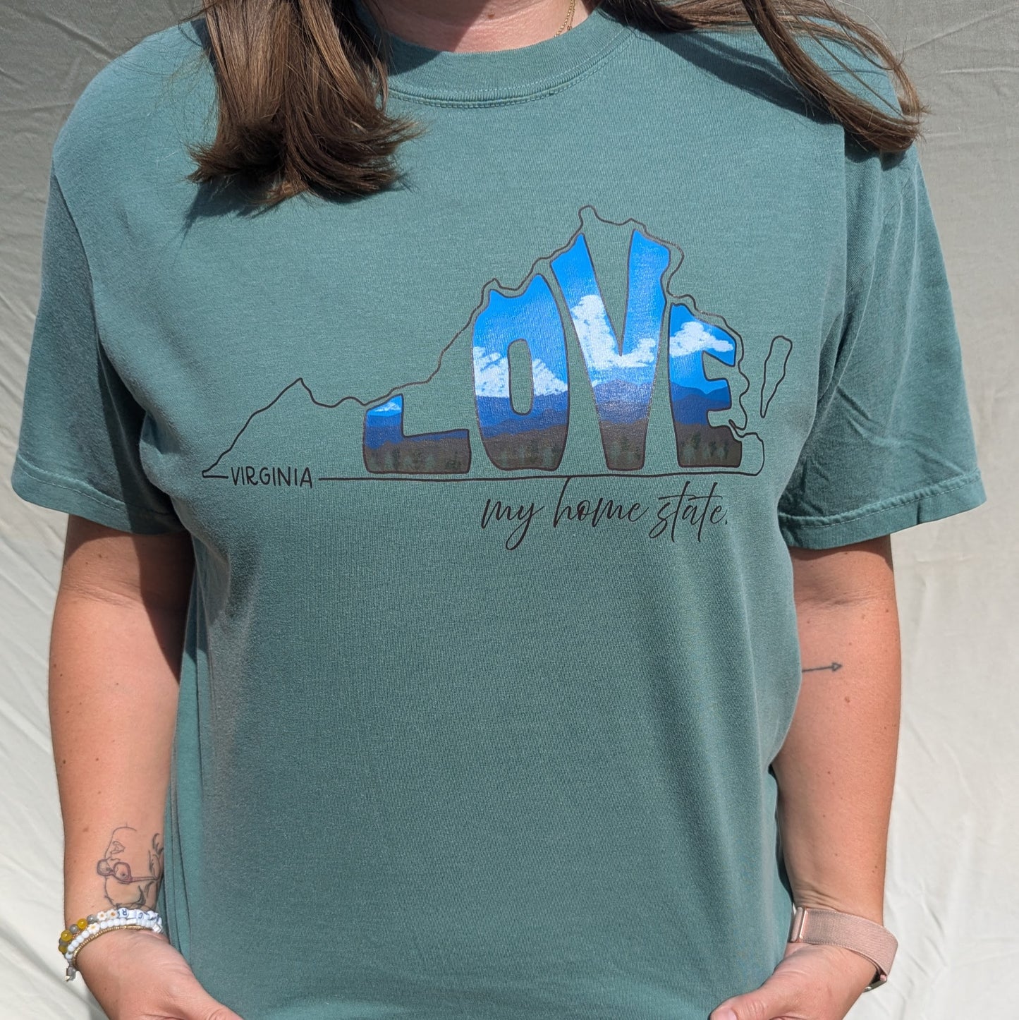 Love Virginia My Home State, Unisex Fit T-Shirt