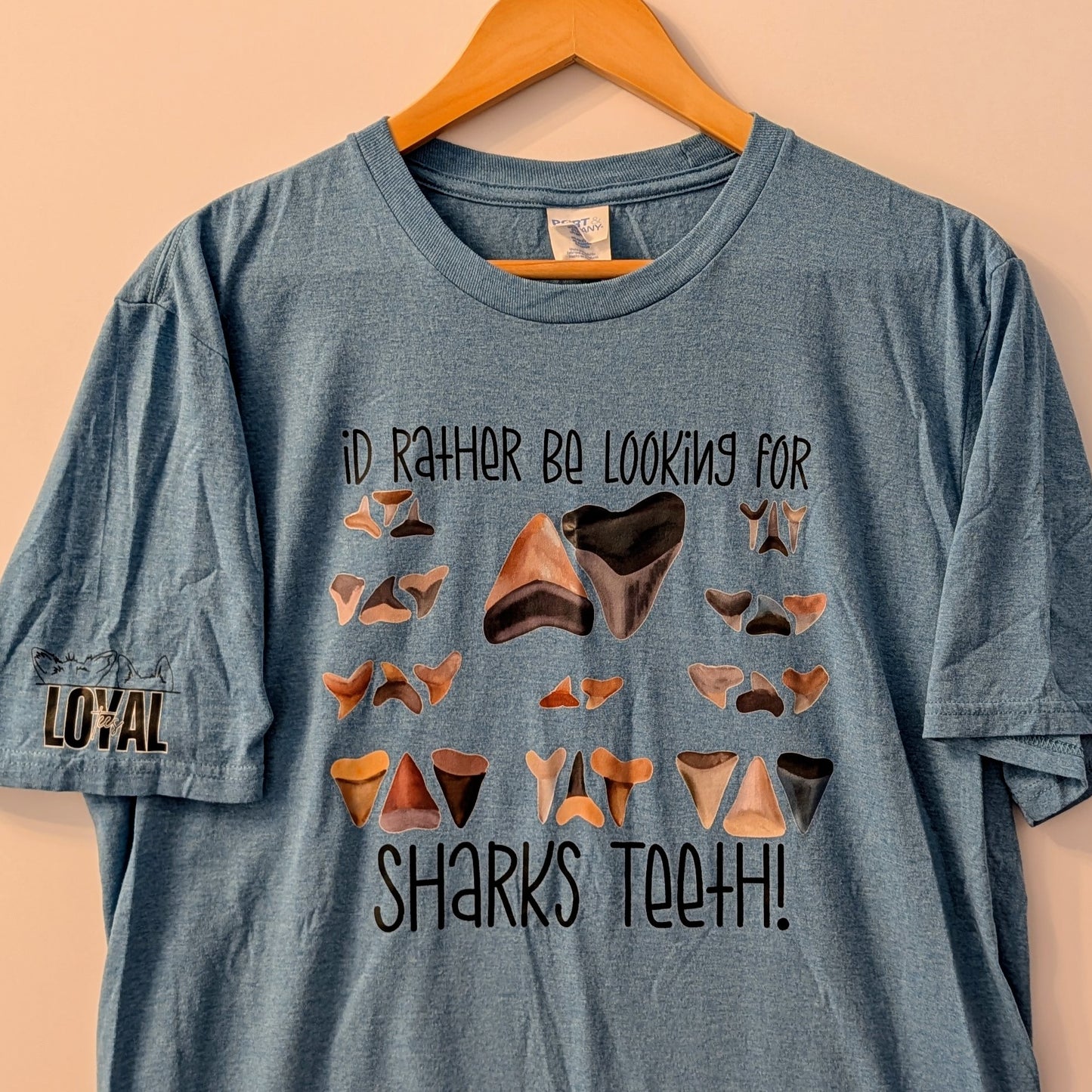 Looking for Sharks Teeth, Port & Company, Size Large, FINAL STOCK