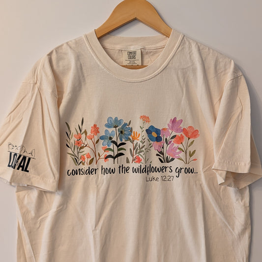 Wildflowers, Comfort Colors, Various Sizes, FINAL STOCK